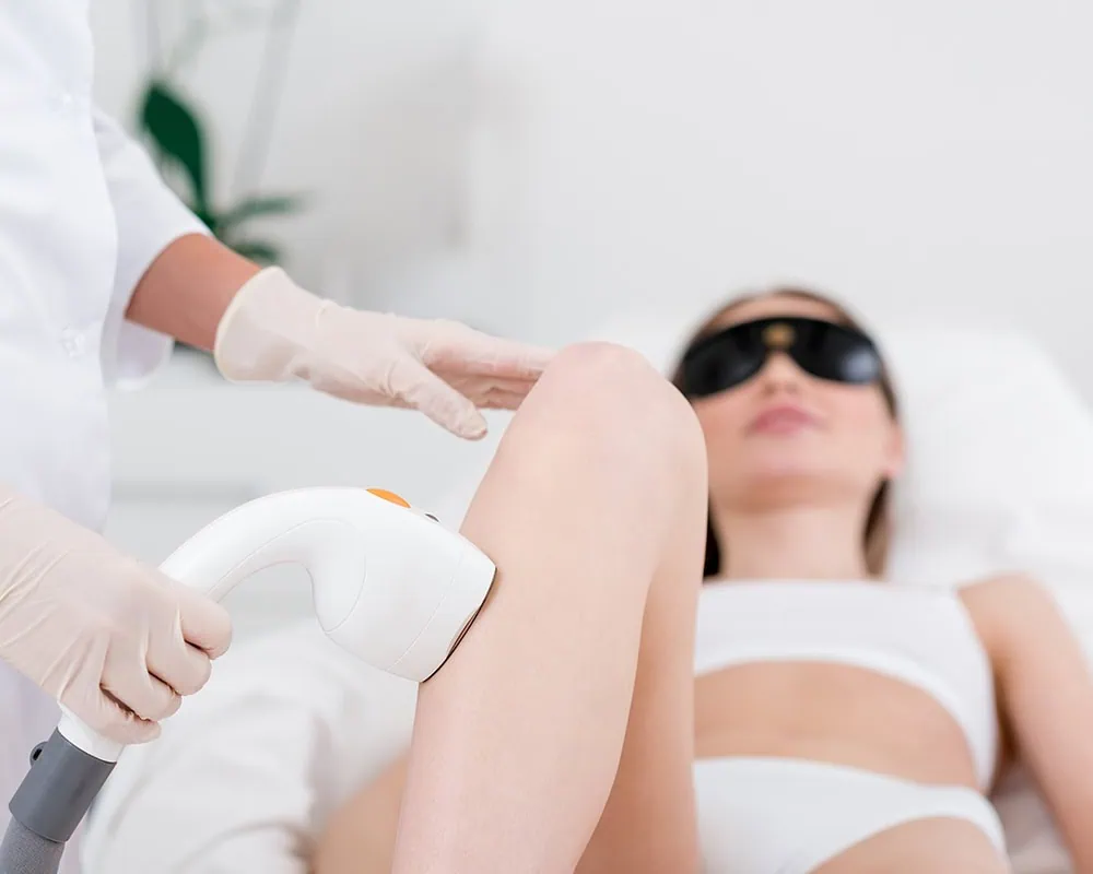 a woman getting laser hair removal in Melbourne, FL Two-Update