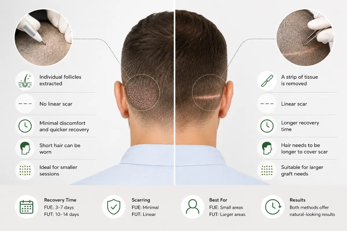 FUE vs. FUT Hair Restoration_ Pros, Cons, and Recovery Time _ AR Aesthetic